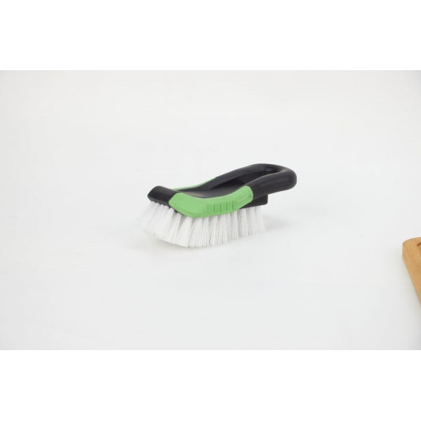 Coated cleaning brush