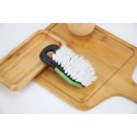 Coated cleaning brush