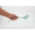 Plastic toilet cleaning brush