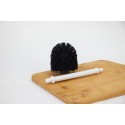 Detachable plsatic toliet brush