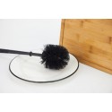 Plastic toilet cleaning brush