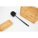 Plastic toilet cleaning brush