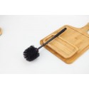 Plastic toilet cleaning brush