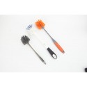 Plastic toilet cleaning brush