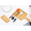Plastic toilet cleaning brush