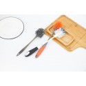Plastic toilet cleaning brush