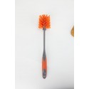 Plastic toilet cleaning brush